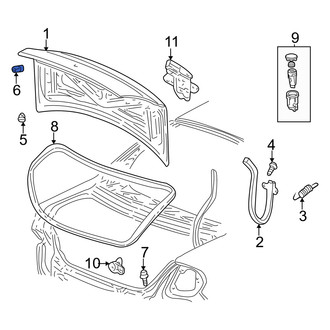 Dodge OE - Deck Lid Stop Buffer