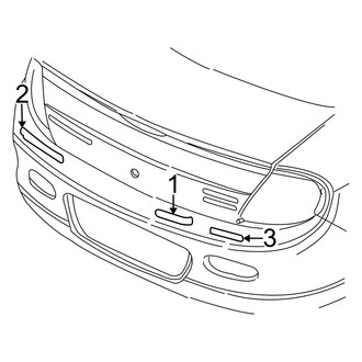 Dodge OE - Trunk Lid - Exterior Trim (SE / SXT)