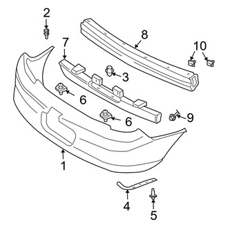 Dodge OE - Rear Bumper - Bumper & Components