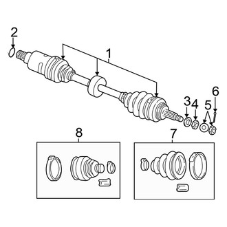 Dodge OE - Front Suspension - Drive Axles