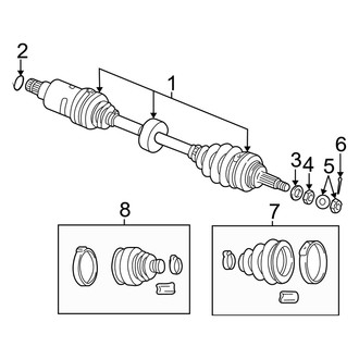 Dodge OE - Front Suspension - Drive Axles
