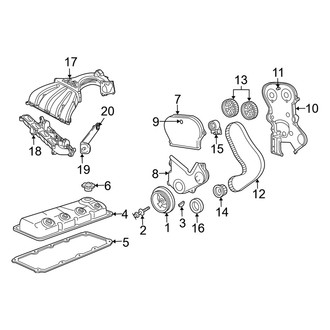 Dodge OE - Engine / Transaxle - Engine Parts (Timing Cover & Pulleys), (2.4L)