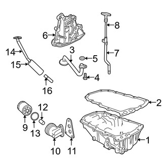 Dodge OE - Engine / Transaxle - Engine Parts (Oil Pan Components), (2.4L)