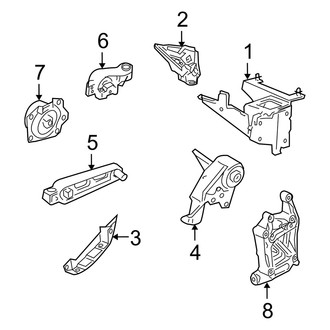 Dodge OE - Engine / Transaxle - Engine & Transmission Mounting (2.4L)