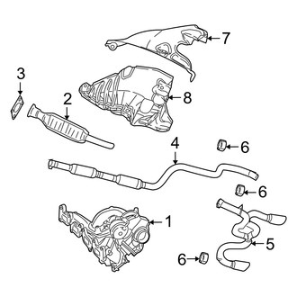 Dodge OE - Exhaust System - Exhaust Components (2.4L)