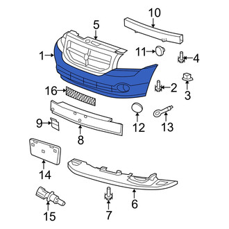 Dodge OE - Front Bumper Cover