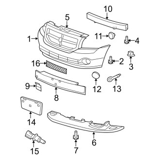 2008 Dodge Caliber Oem Bumpers 