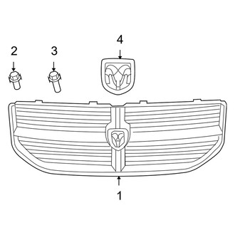 Dodge OE - Front Bumper & Grille - Grille & Components