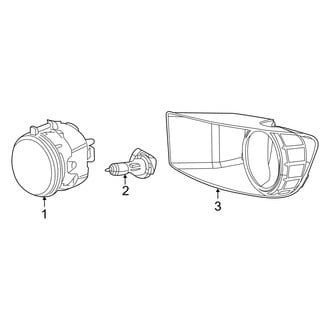 Dodge OE - Front Lamps - Fog Lamps (R/T / SE / SXT)
