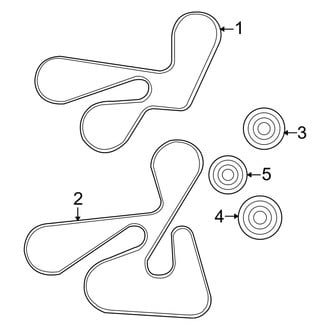 Dodge OE - Cooling - Belts & Pulleys (2.0L)
