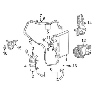 Dodge OE - Air Conditioner & Heater - Condenser, Compressor & Lines
