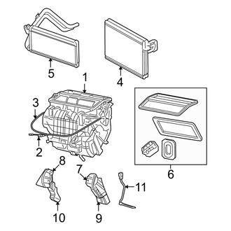 Dodge OE - Air Conditioner & Heater - Evaporator & Heater Components