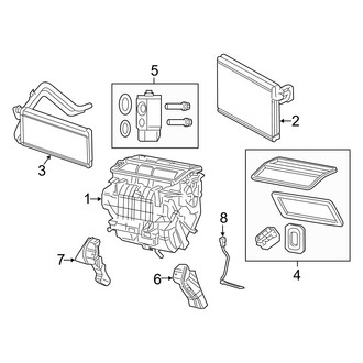 Dodge OE - Air Conditioner & Heater - Evaporator & Heater Components
