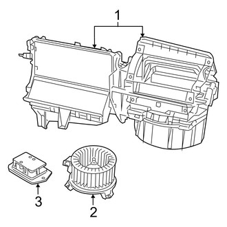 Dodge OE - Air Conditioner & Heater - Blower Motor & Fan (W/O A/C), (Express / Heat / Mainstreet / Rush / Uptown)
