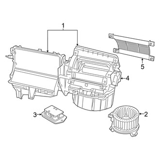Dodge OE - Air Conditioner & Heater - Blower Motor & Fan (With A/C)