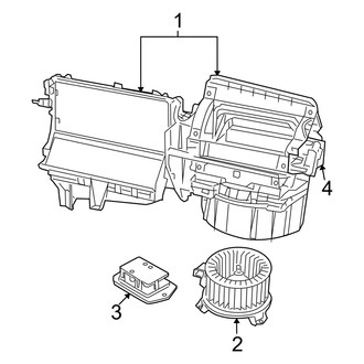 Dodge OE - Air Conditioner & Heater - Blower Motor & Fan (With A/C), (R/T / SE / SRT-4 / SXT)