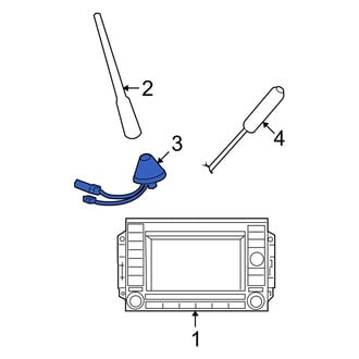 Dodge OE - GPS Navigation System Bracket
