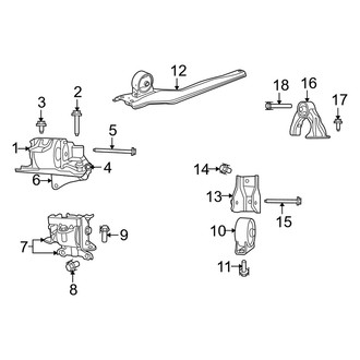 Dodge OE - Engine / Transaxle - Engine & Transmission Mounting (2.0L)