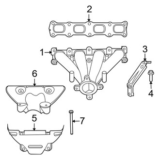 Dodge OE - Exhaust System - Manifold (2.4L)