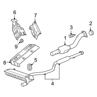 Dodge OE - Exhaust System - Exhaust Components (AWD)
