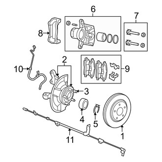 Dodge OE - Front Suspension - Brake Components