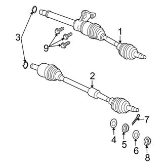Dodge OE - Front Suspension - Drive Axles