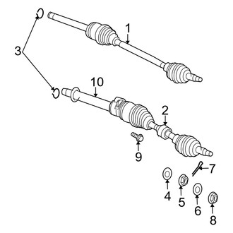 Dodge OE - Front Suspension - Drive Axles (AWD)