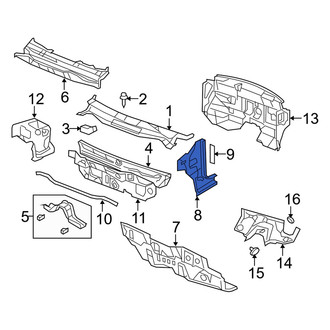 Dodge OE - Left Cowl Side Panel