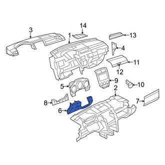 Dodge OE - Lower Steering Column Cover