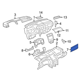 Dodge OE - Instrument Panel Knee Bolster
