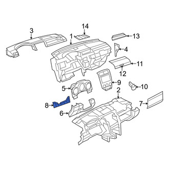 Dodge OE - Instrument Panel Knee Bolster Cap