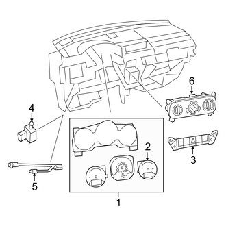 Dodge OE - Instrument Panel - Cluster & Switches (Express / Heat / Mainstreet / Rush / Uptown)