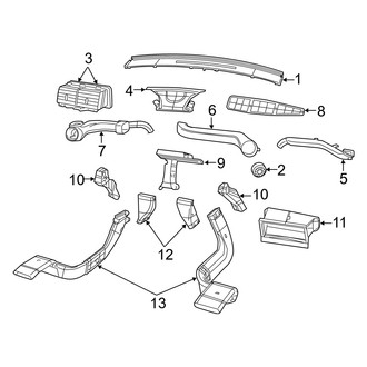 Dodge OE - Instrument Panel - Ducts