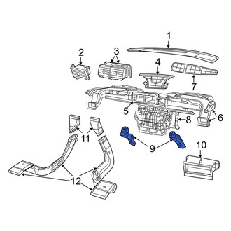 Dodge OE - Left Upper Cabin Air Intake Duct