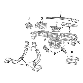 Dodge OE - Instrument Panel - Ducts