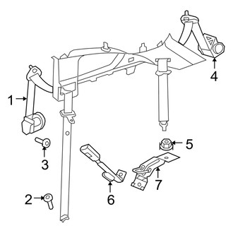 Dodge OE - Restraint Systems - Rear Seat Belts