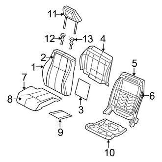 Dodge OE - Seats & Tracks - Front Seat Components (Passenger Side)