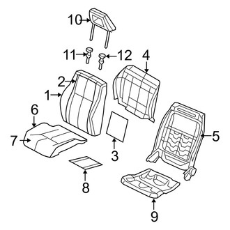 Dodge OE - Seats & Tracks - Front Seat Components (Driver Side)