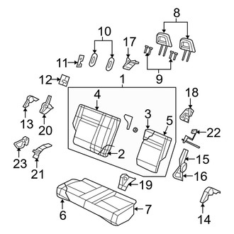 Dodge OE - Seats & Tracks - Rear Seat Components