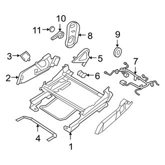 Dodge OE - Seats & Tracks - Tracks & Components (Passenger Seat)