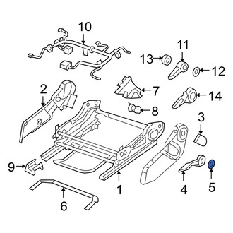 Dodge OE - Left Seat Back Recliner Adjustment Handle Cap