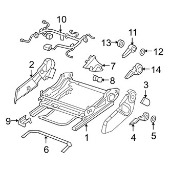 Dodge OE - Seats & Tracks - Tracks & Components (Driver Seat)