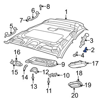 Dodge OE - Headliner Cap