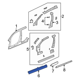 Dodge OE - Right Inner Rocker Panel