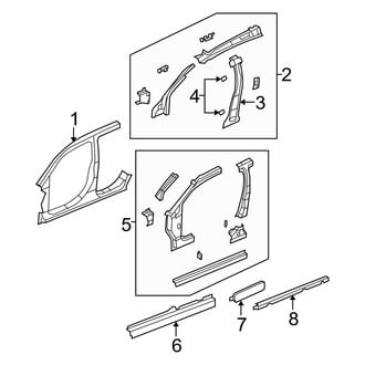 Dodge OE - Pillars, Rocker & Floor - Aperture Panel