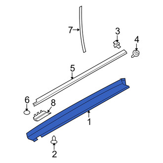 Dodge OE - Left Rocker Panel Guard
