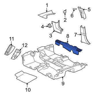 Dodge OE - Left Liftgate Trim Scuff Plate