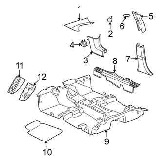 Dodge OE - Pillars, Rocker & Floor - Interior Trim