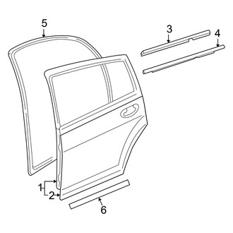Dodge OE - Rear Door - Door & Components