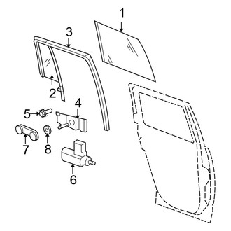 Dodge OE - Rear Door - Glass & Hardware